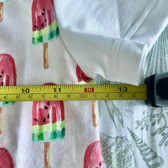 New Handmade Tee for Girls with Popsicle Watermelon Ice cream Cotton Size 4T-5T - Picture 5 of 6